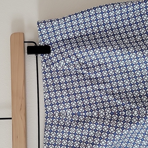 Talbots Heritage Cropped Pant Blue Pink Geometric Pattern Size 8 - Picture 4 of 7